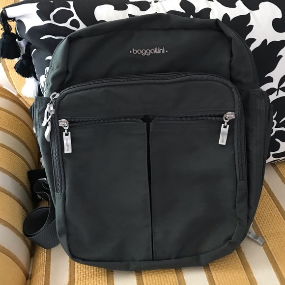 Baggallini Bags Baggallini Dark Grey Green Nylon Multi Pocket